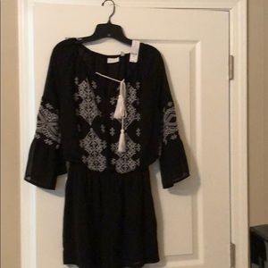 NWT New York & Company black & white Romper.